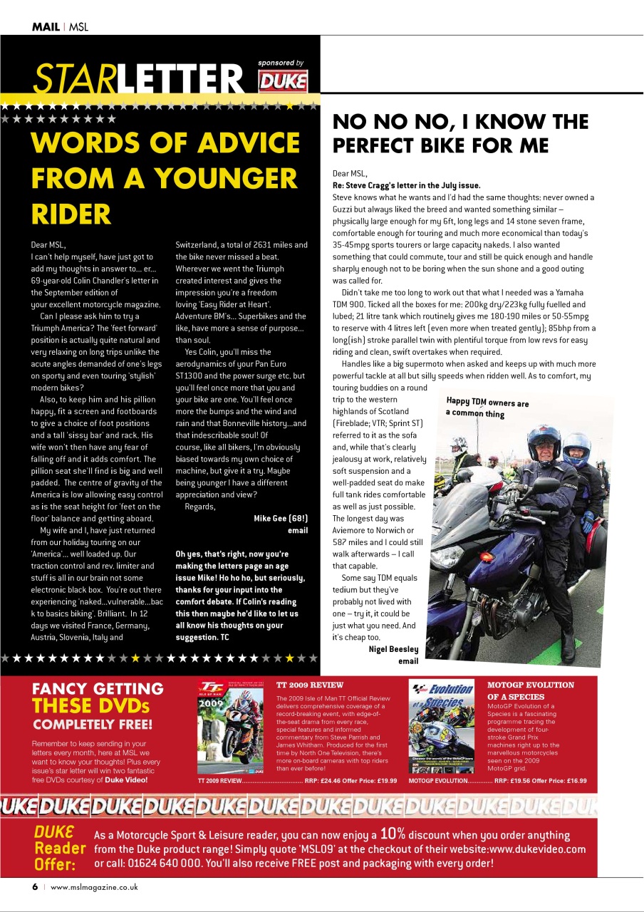 Motorcycle Sport & Leisure Preview Pages