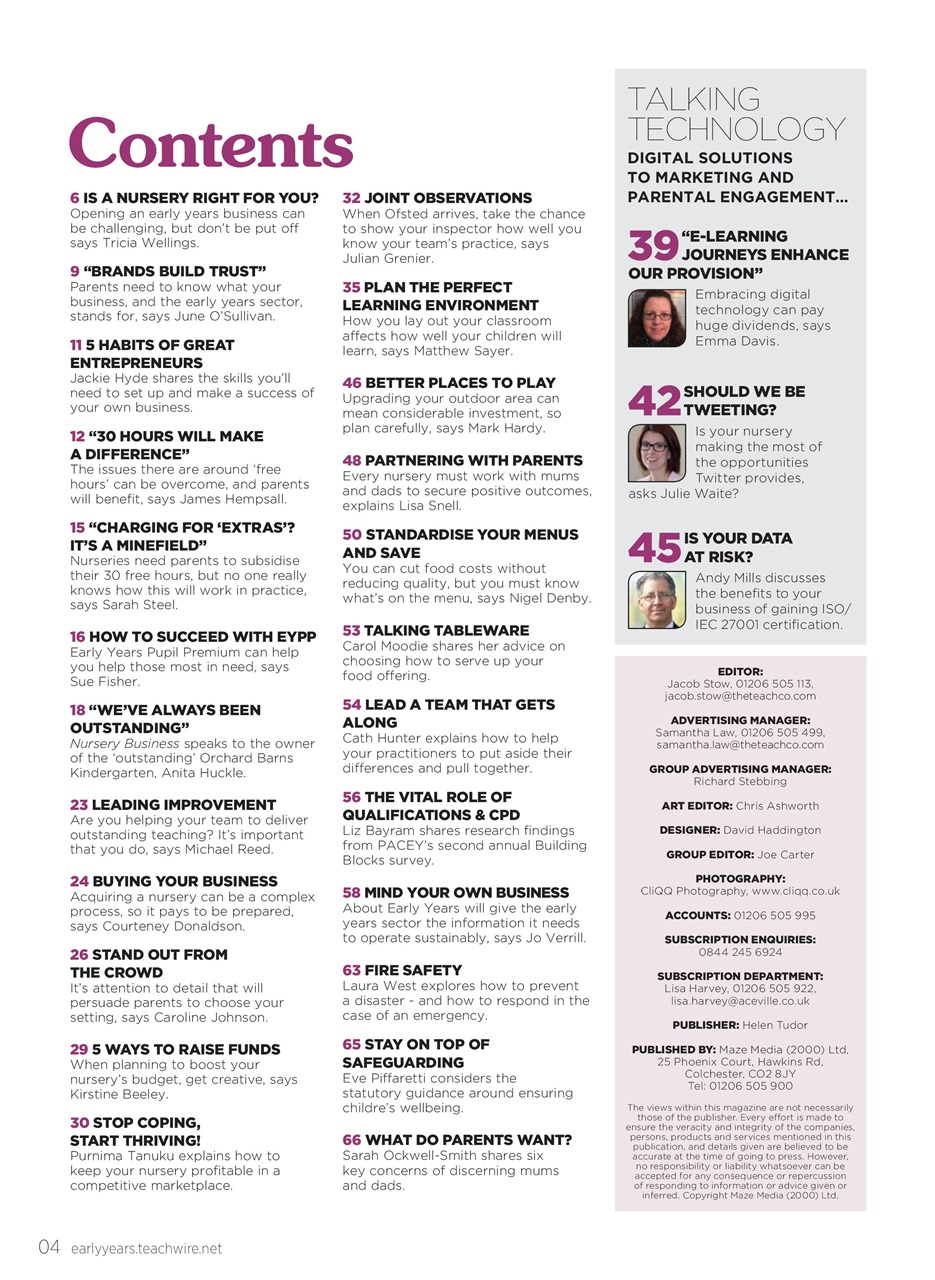 Teach Early Years Preview Pages