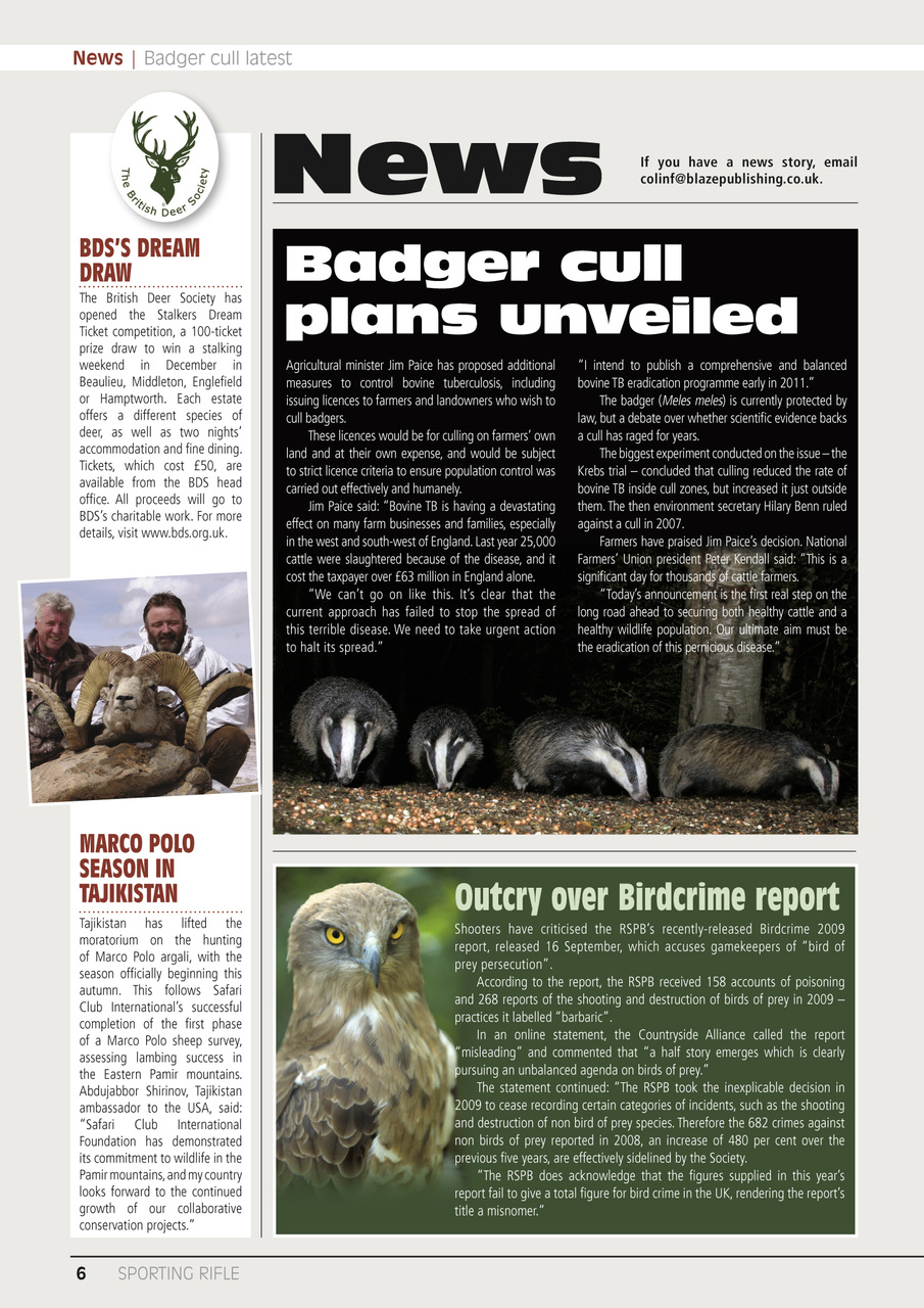 Sporting Rifle Preview Pages