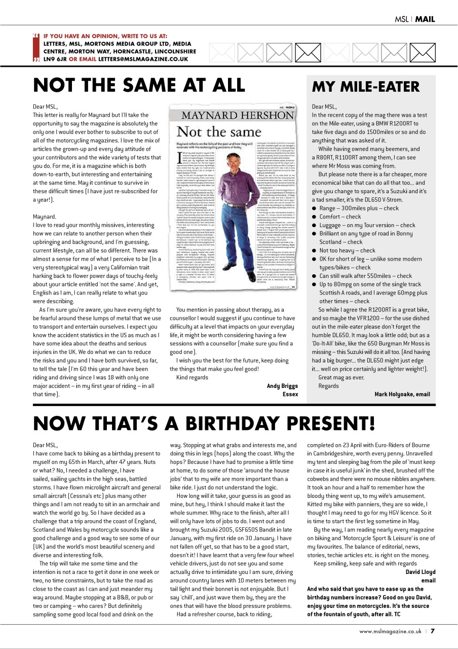 Motorcycle Sport & Leisure Preview Pages