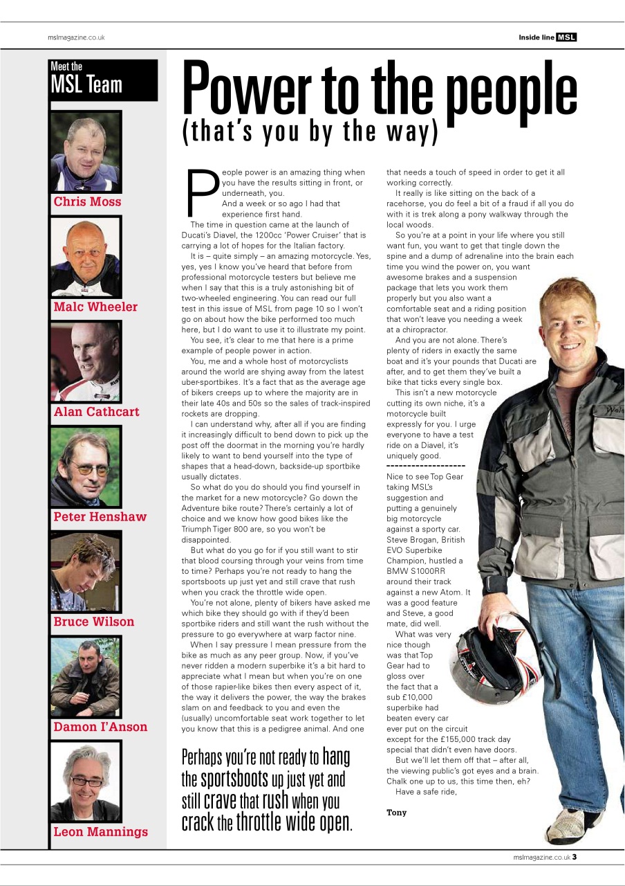 Motorcycle Sport & Leisure Preview Pages