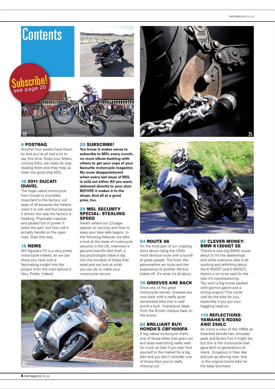 Motorcycle Sport & Leisure Preview Pages