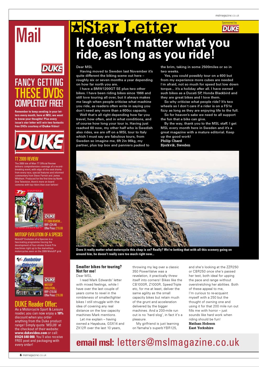 Motorcycle Sport & Leisure Preview Pages