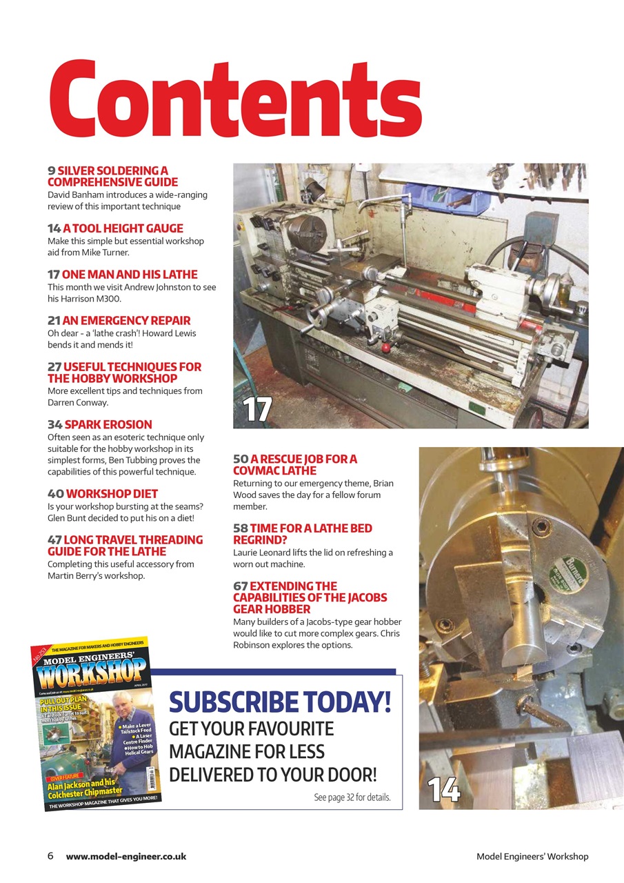 Model Engineer & Workshop Magazine Preview Pages