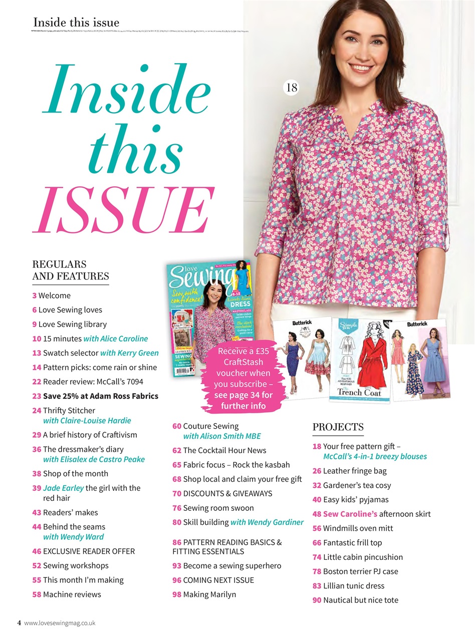 Love Sewing Preview Pages