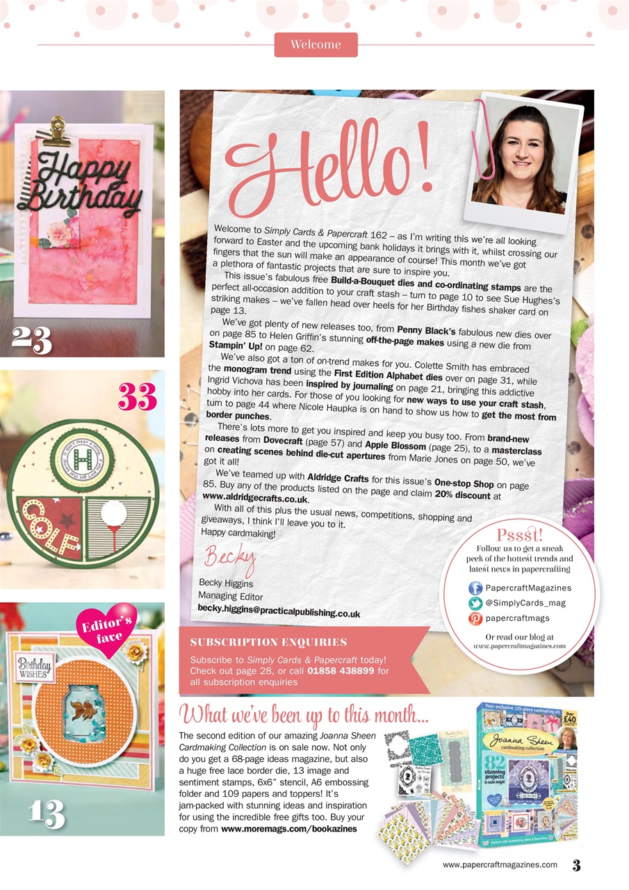 Simply Cards & Papercraft Preview Pages
