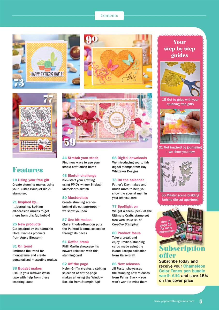 Simply Cards & Papercraft Preview Pages