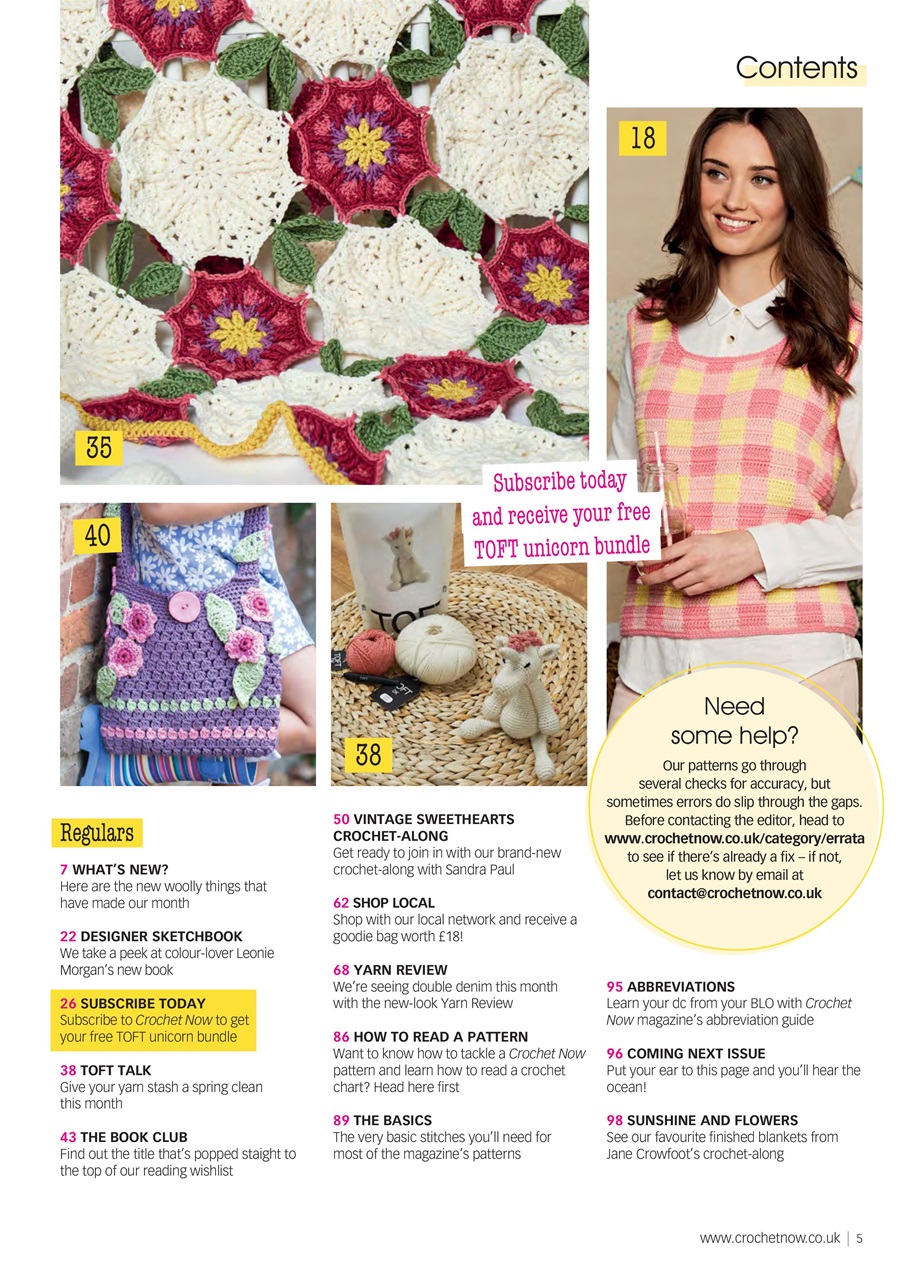 Crochet Now Magazine Preview Pages