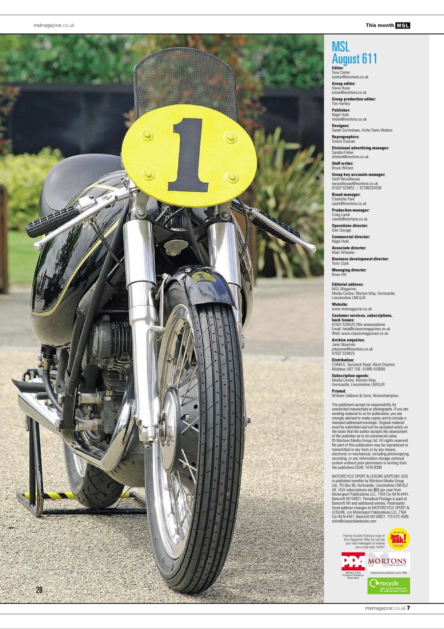 Motorcycle Sport & Leisure Preview Pages