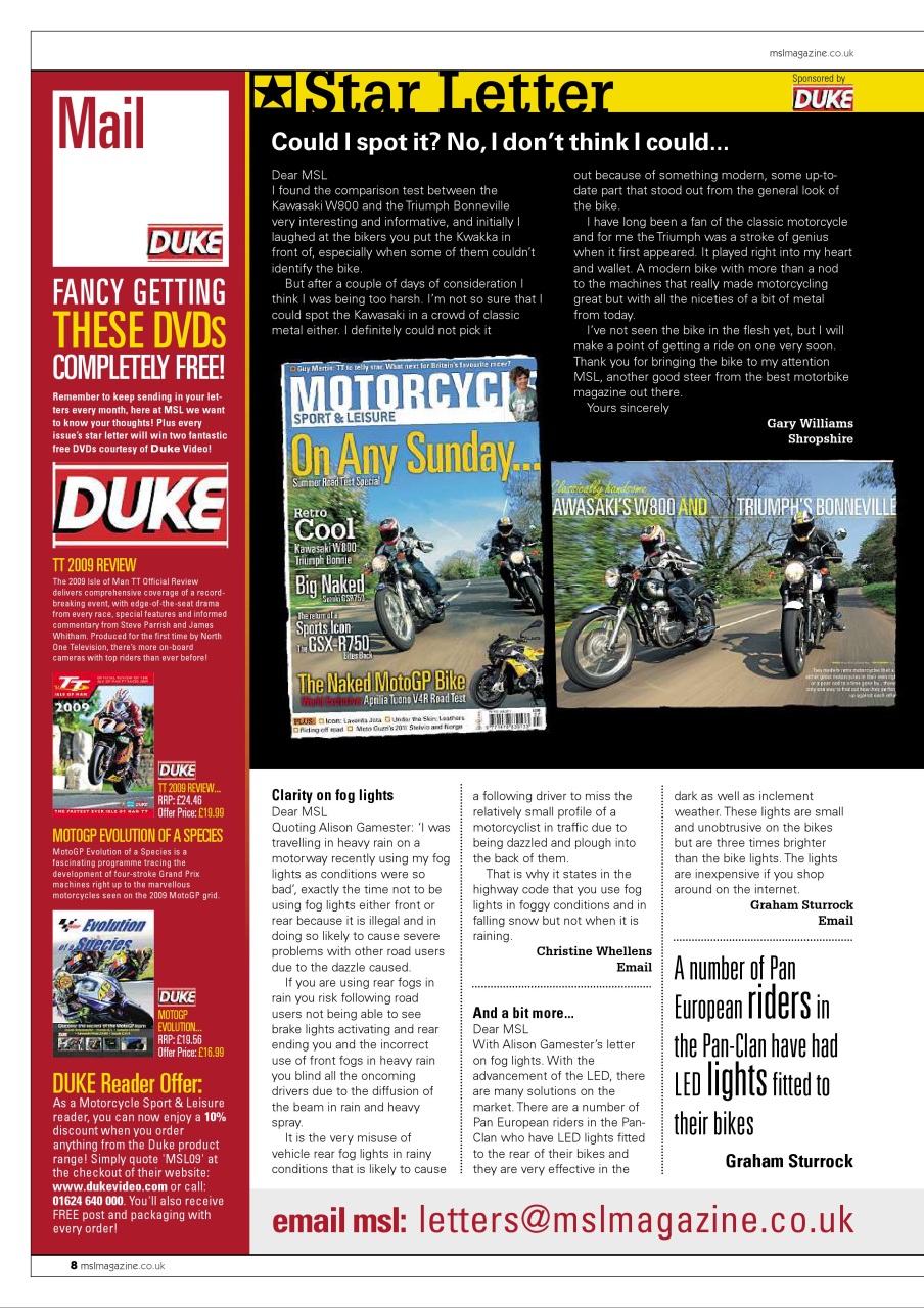 Motorcycle Sport & Leisure Preview Pages
