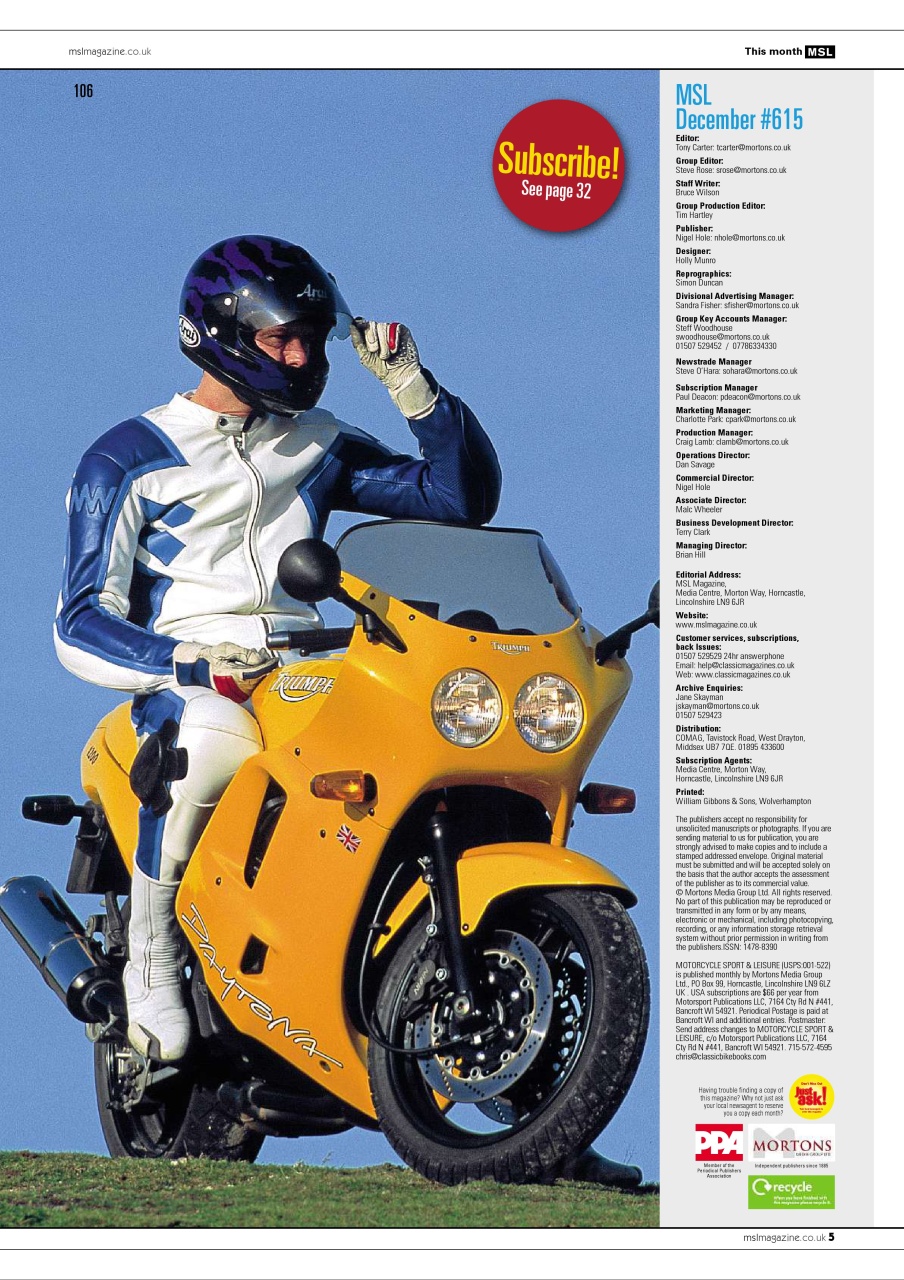 Motorcycle Sport & Leisure Preview Pages