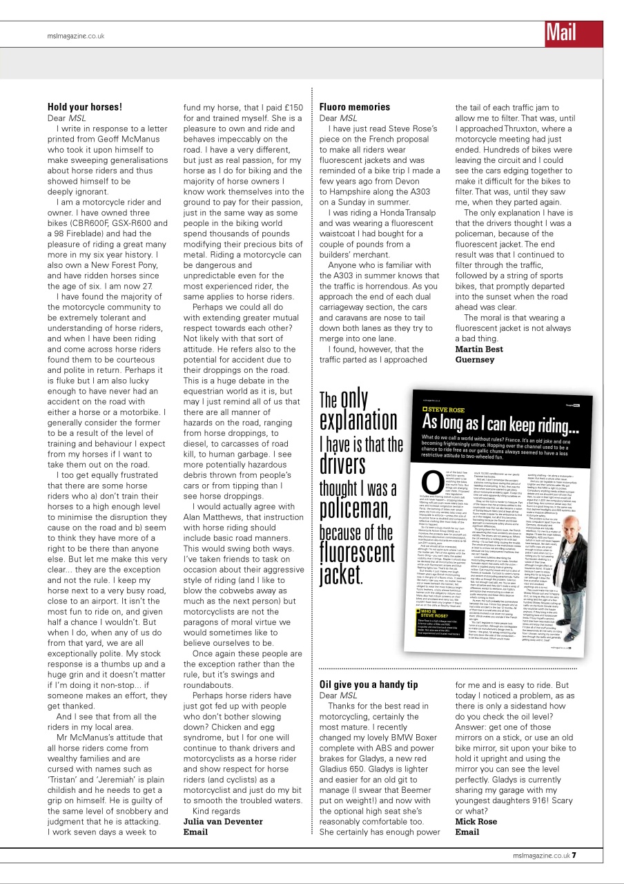 Motorcycle Sport & Leisure Preview Pages