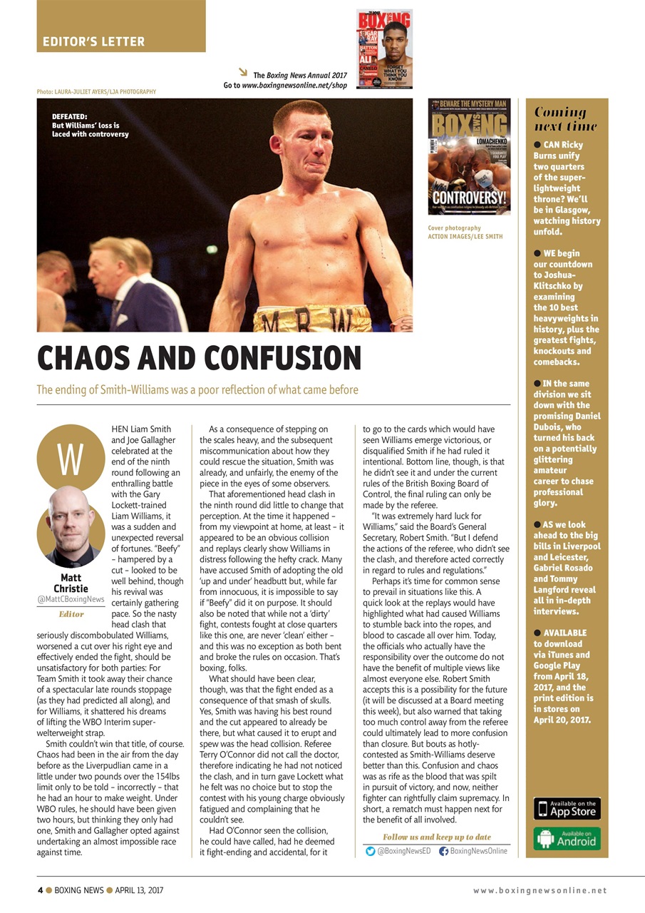 Boxing News Preview Pages