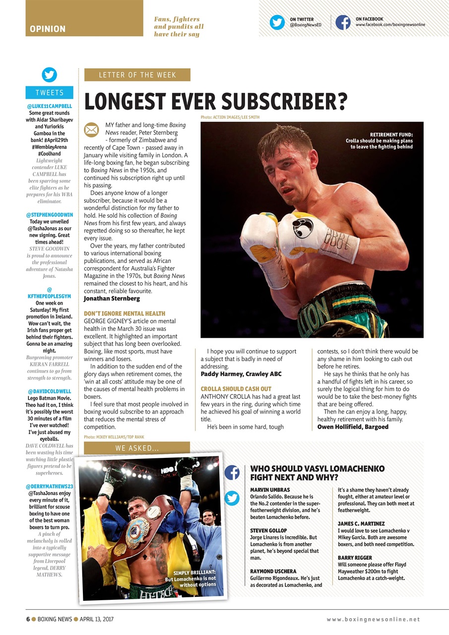 Boxing News Preview Pages