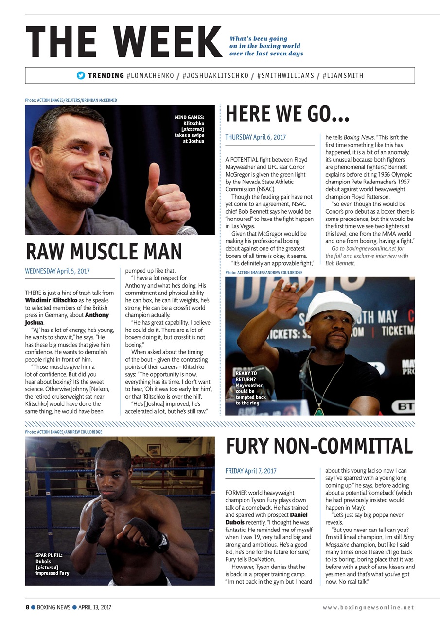 Boxing News Preview Pages