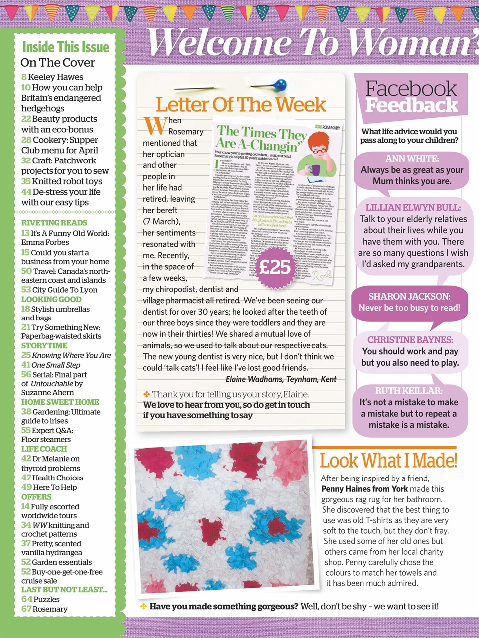 Woman's Weekly Preview Pages