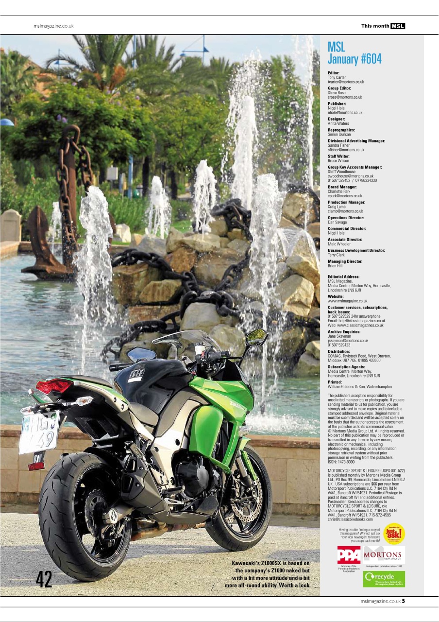 Motorcycle Sport & Leisure Preview Pages
