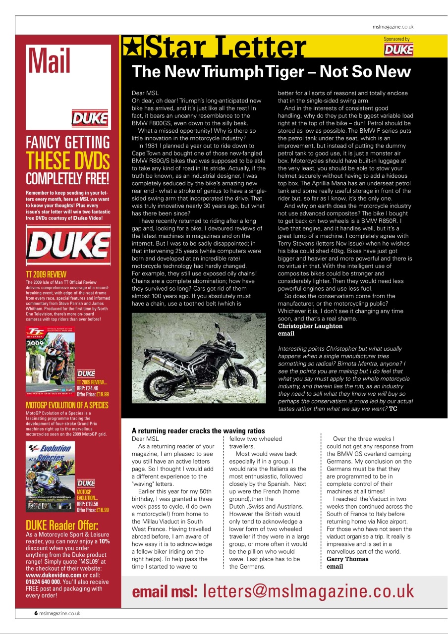 Motorcycle Sport & Leisure Preview Pages