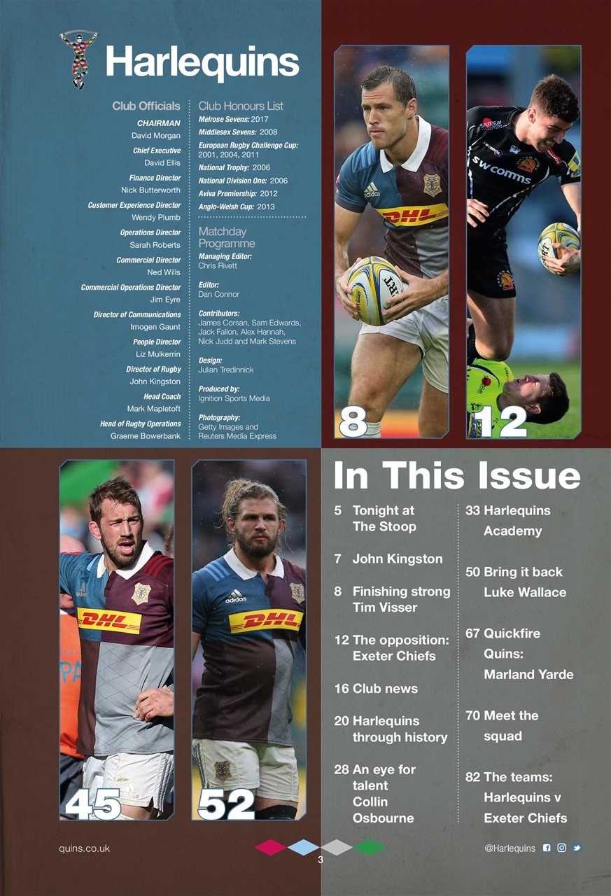 Harlequins Preview Pages