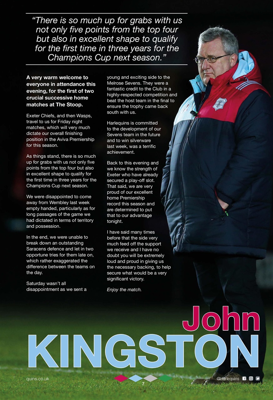 Harlequins Preview Pages