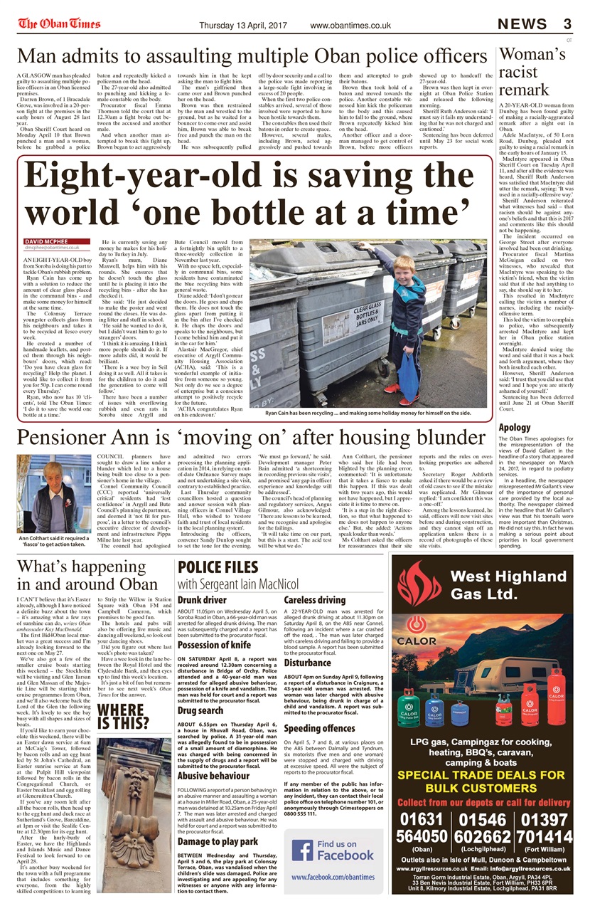 The Oban Times & Lochaber Times Preview Pages