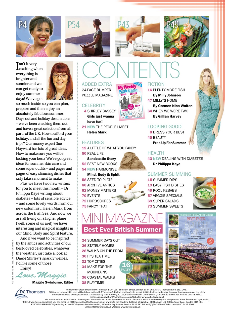 My Weekly Special Preview Pages