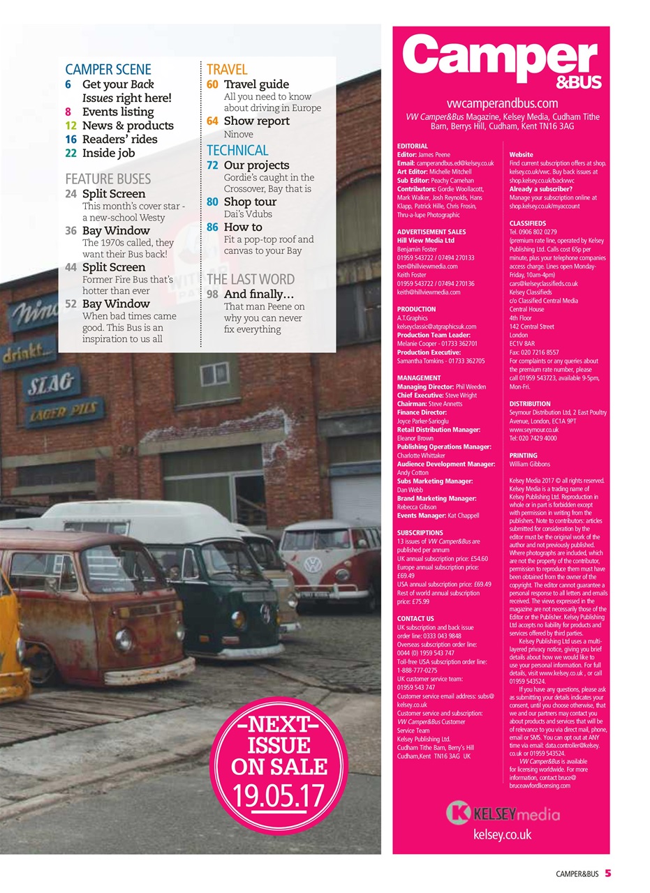 VW Camper Preview Pages