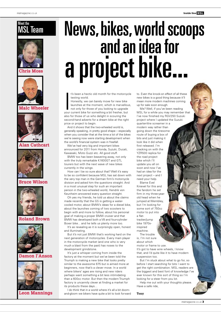 Motorcycle Sport & Leisure Preview Pages