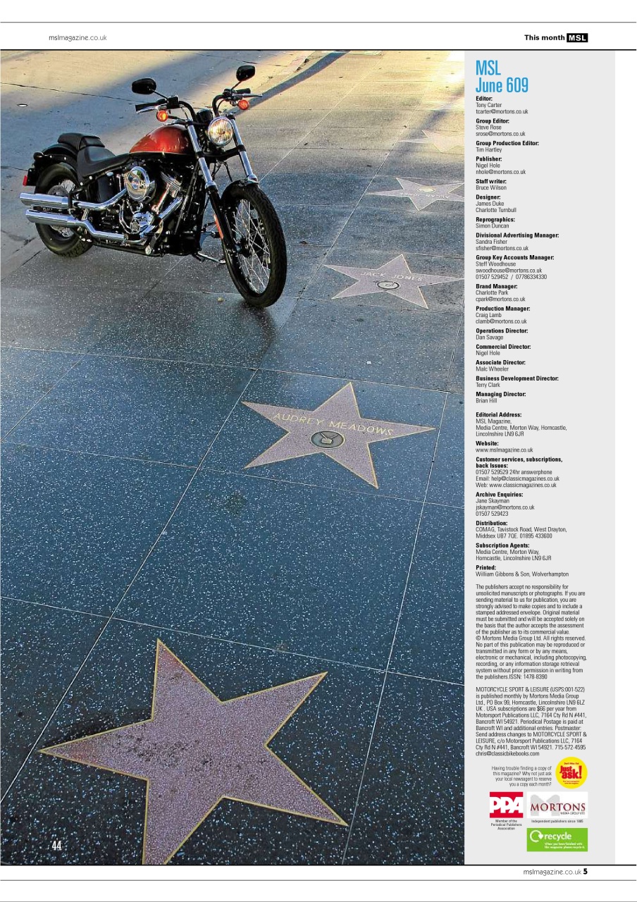 Motorcycle Sport & Leisure Preview Pages