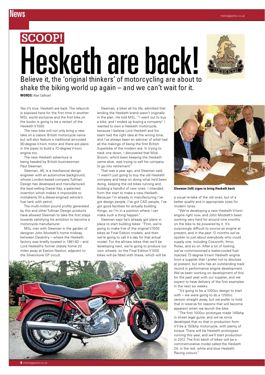 Motorcycle Sport & Leisure Preview Pages