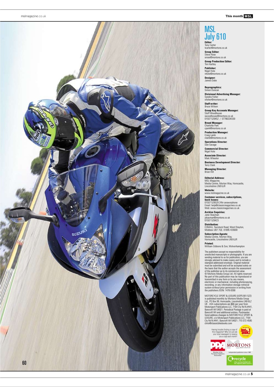 Motorcycle Sport & Leisure Preview Pages