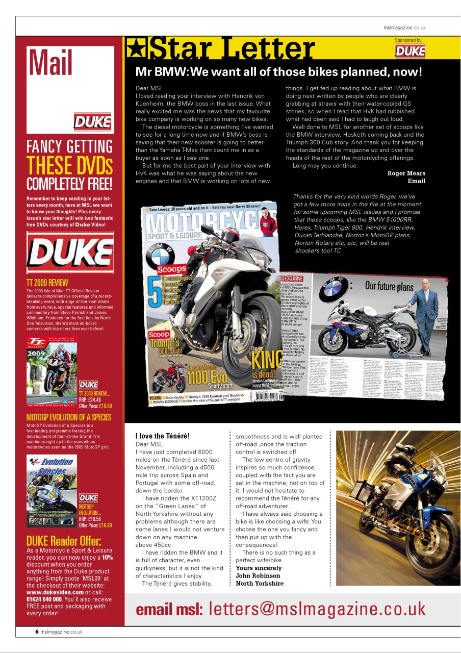 Motorcycle Sport & Leisure Preview Pages