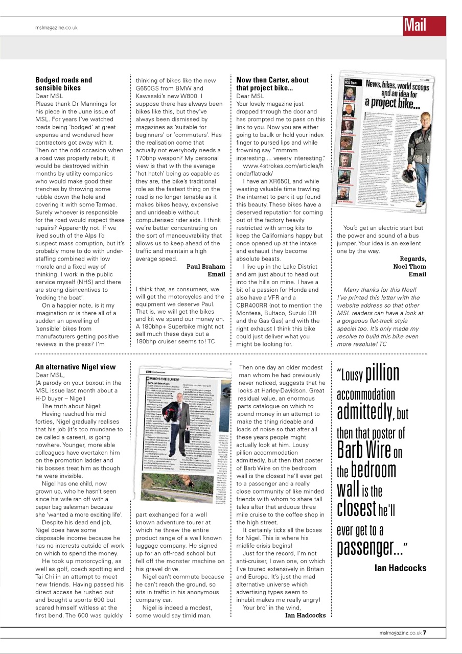 Motorcycle Sport & Leisure Preview Pages