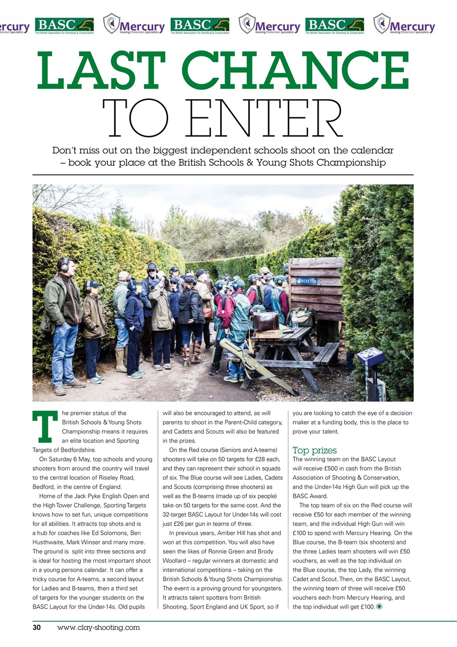 Clay Shooting Preview Pages