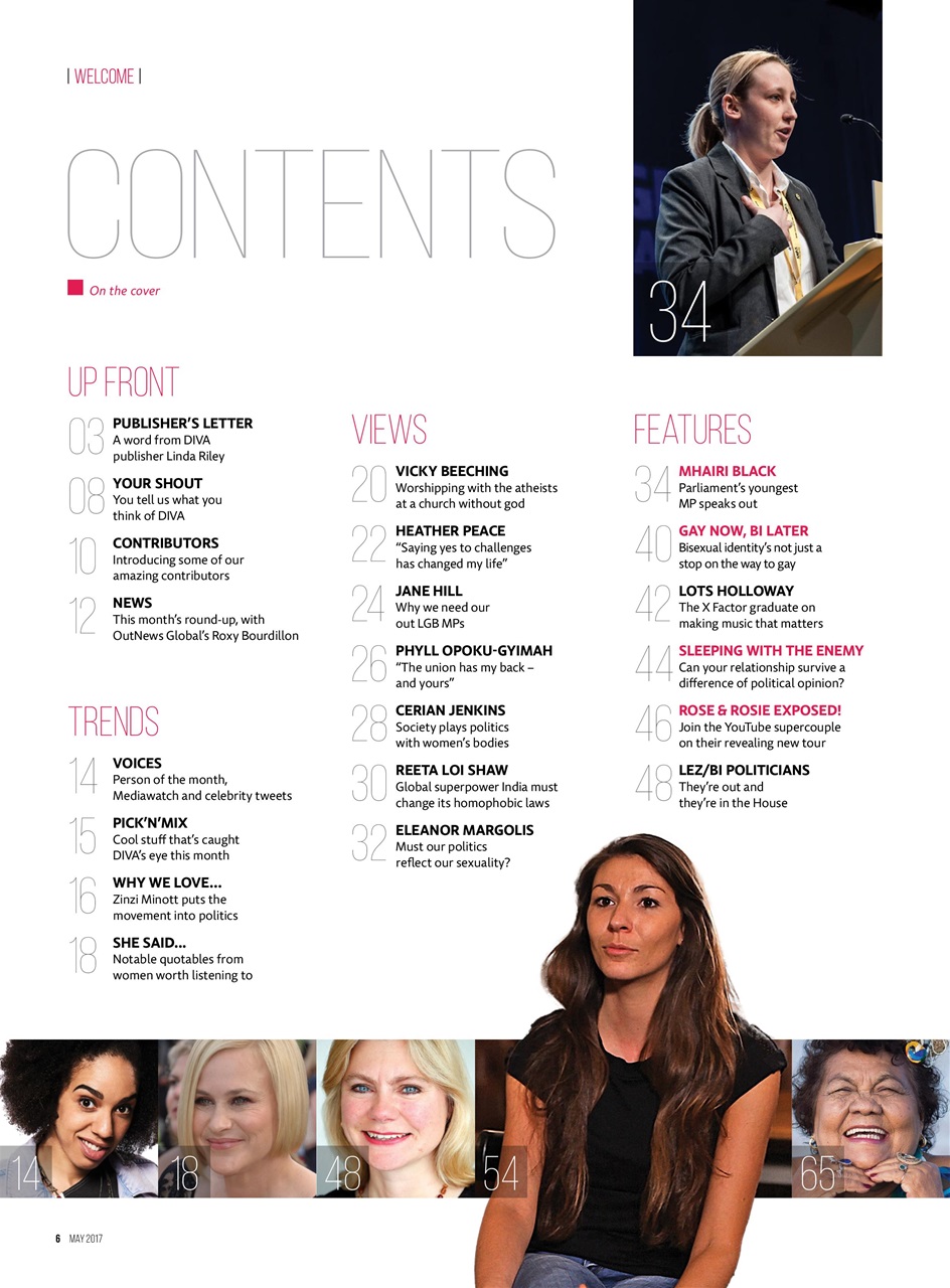 DIVA Magazine Preview Pages