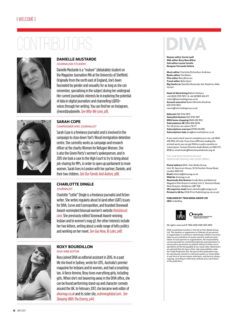 DIVA Magazine Preview Pages