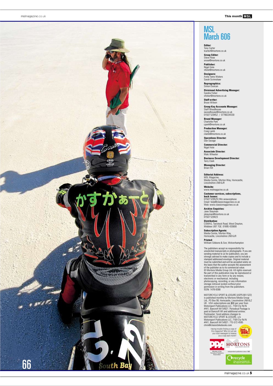 Motorcycle Sport & Leisure Preview Pages