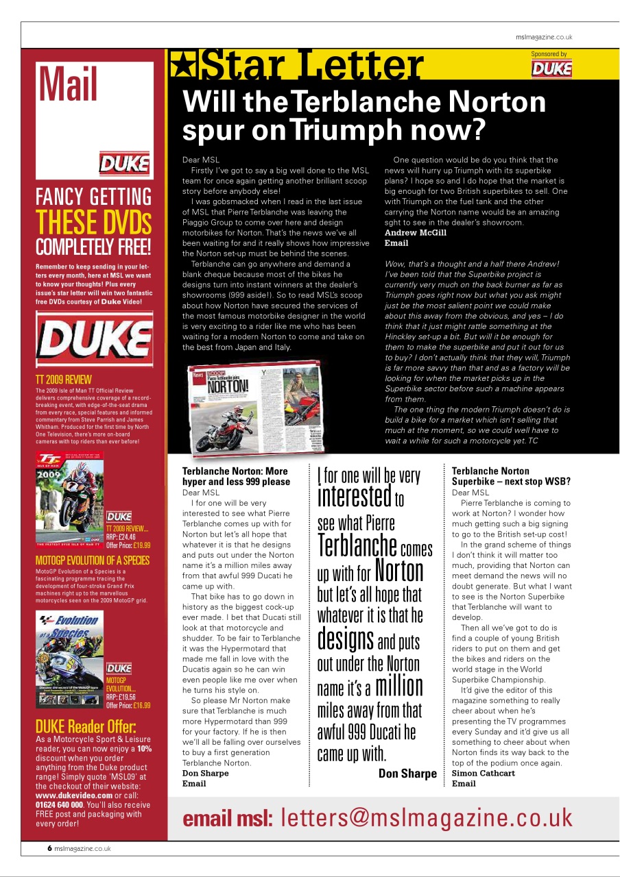 Motorcycle Sport & Leisure Preview Pages