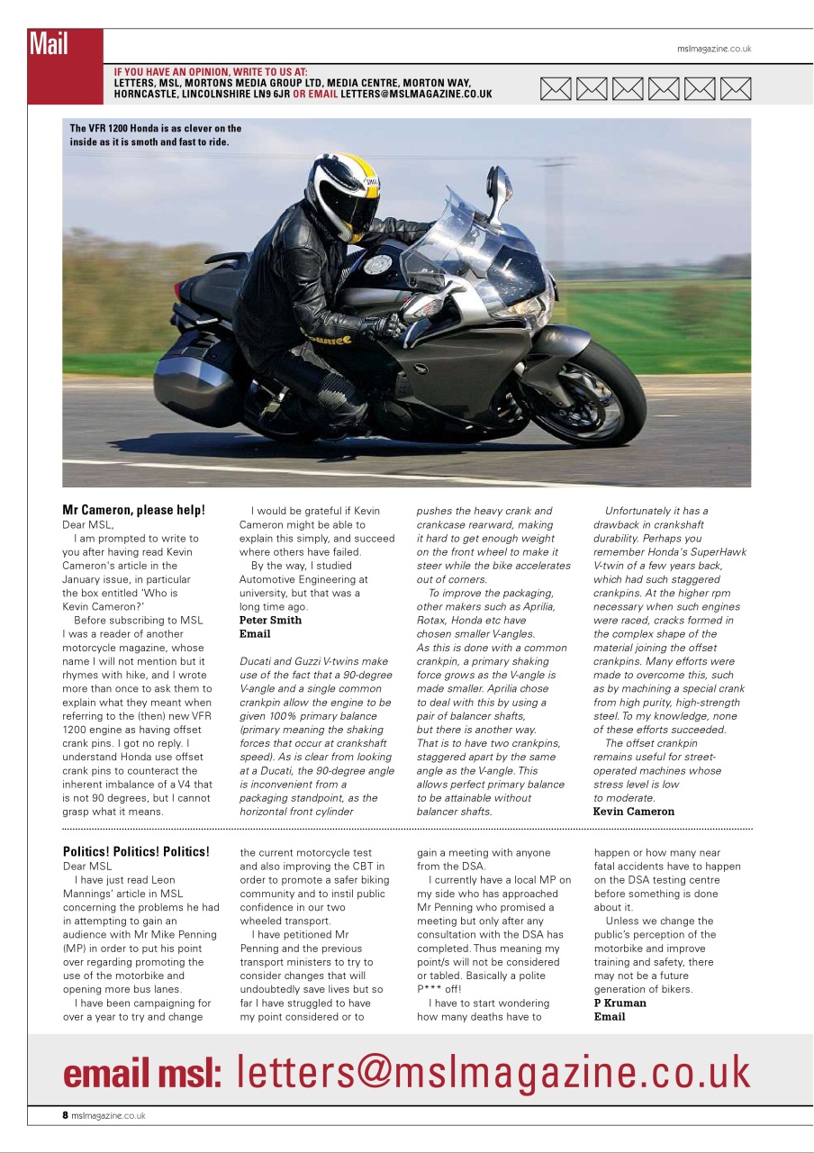 Motorcycle Sport & Leisure Preview Pages