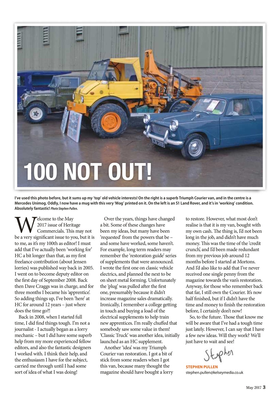 Heritage Commercials Magazine Preview Pages