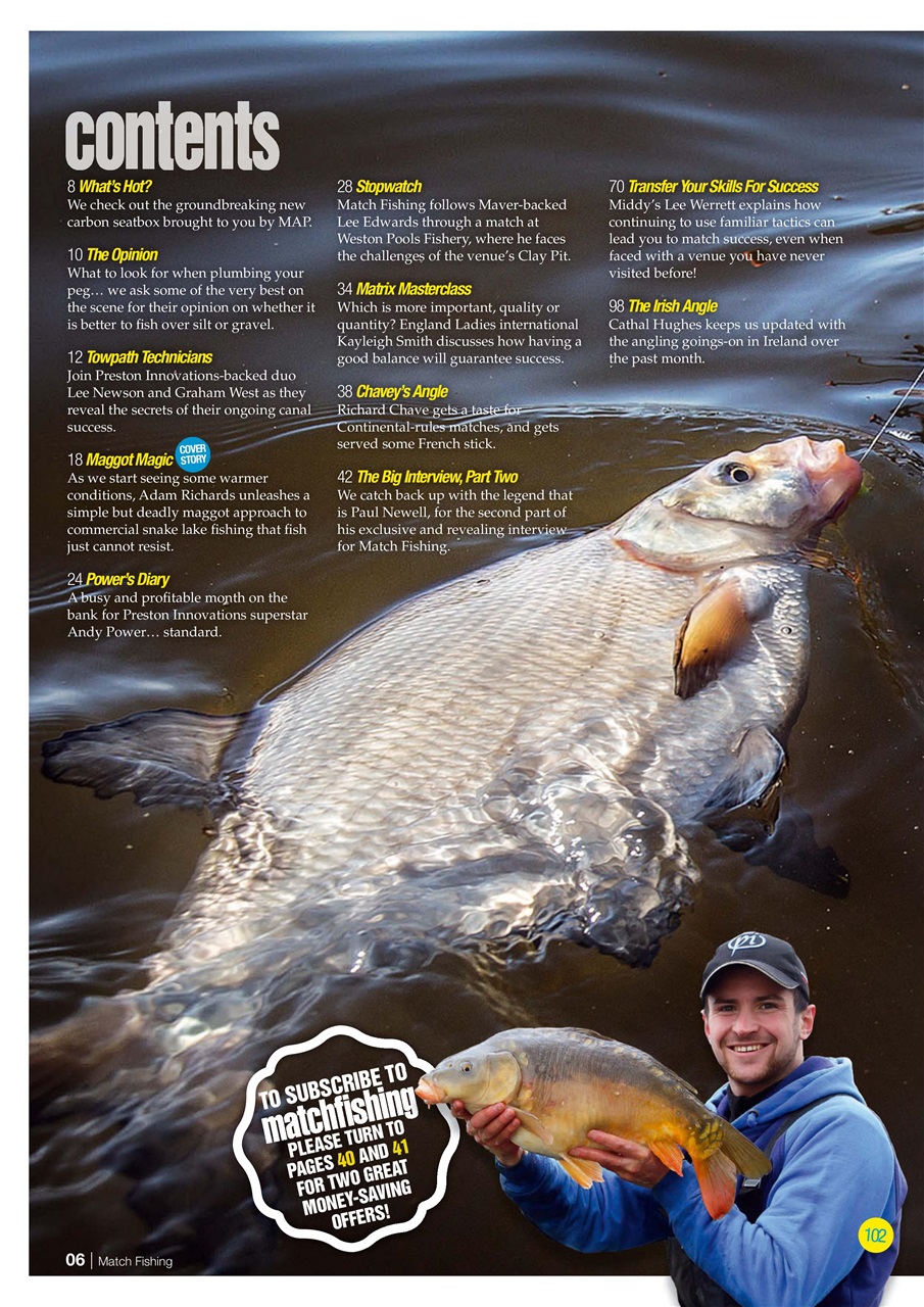 Match Fishing Preview Pages