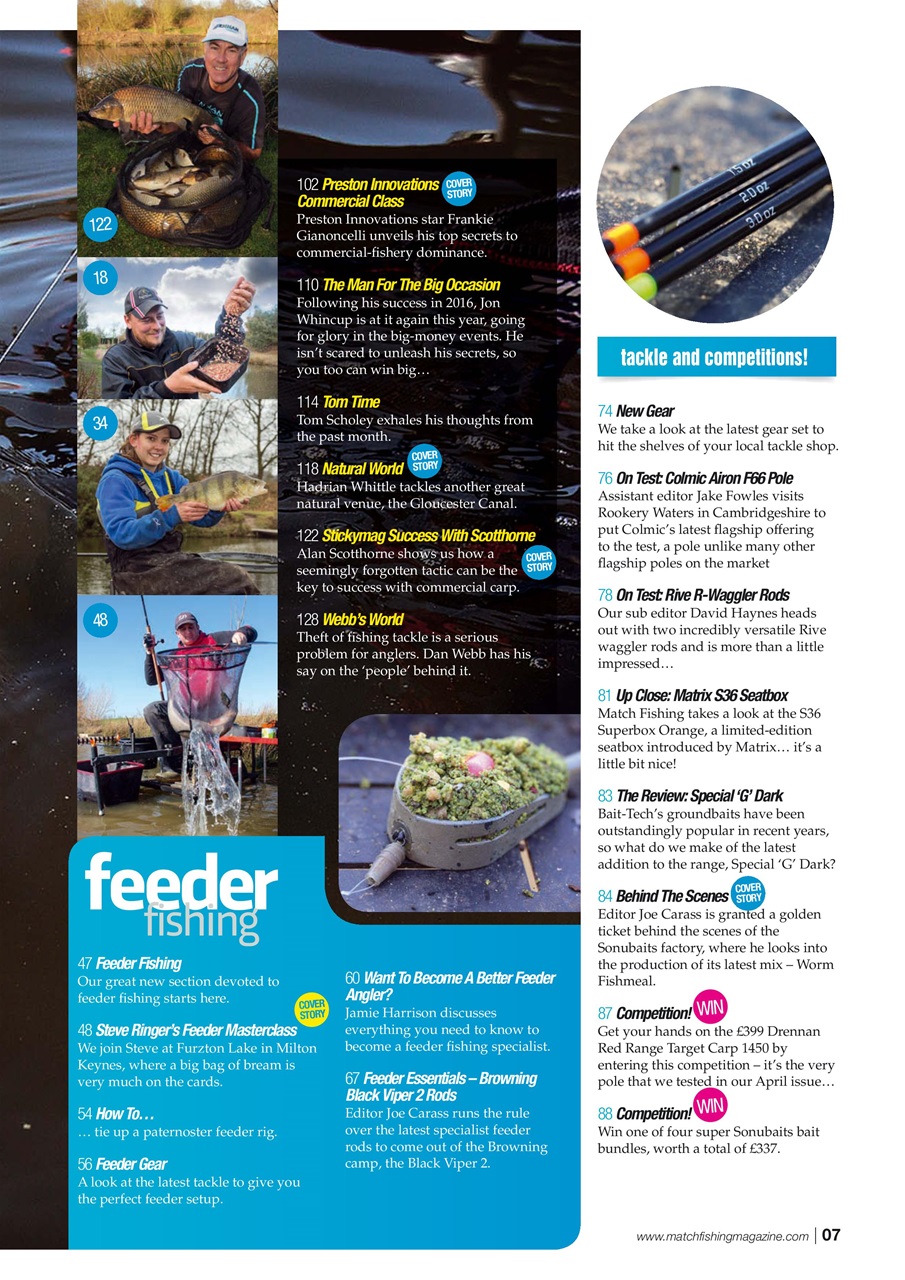 Match Fishing Preview Pages