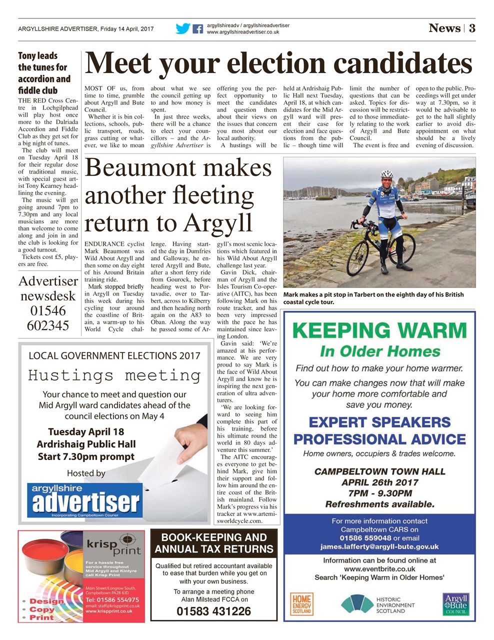 Argyllshire Advertiser Preview Pages