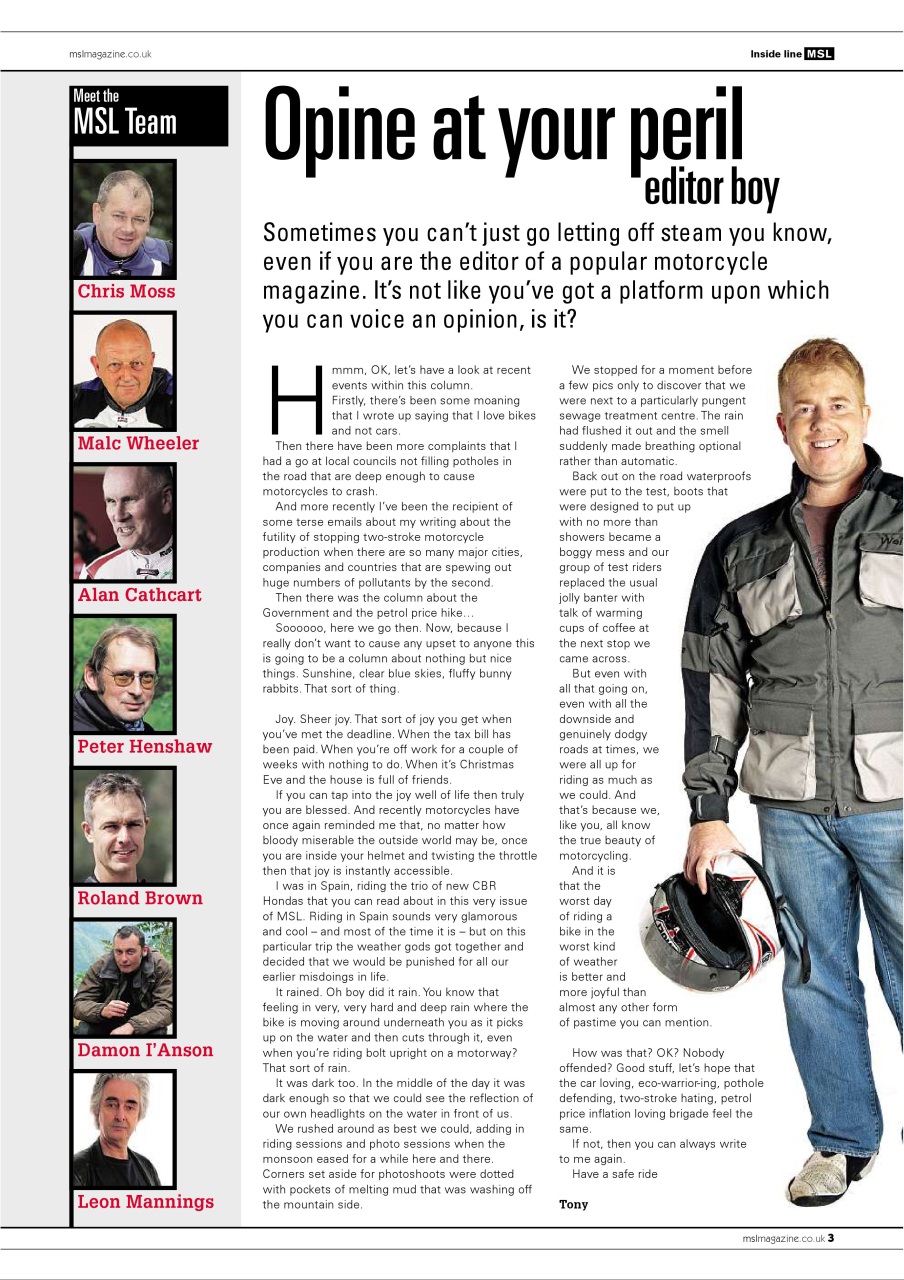 Motorcycle Sport & Leisure Preview Pages