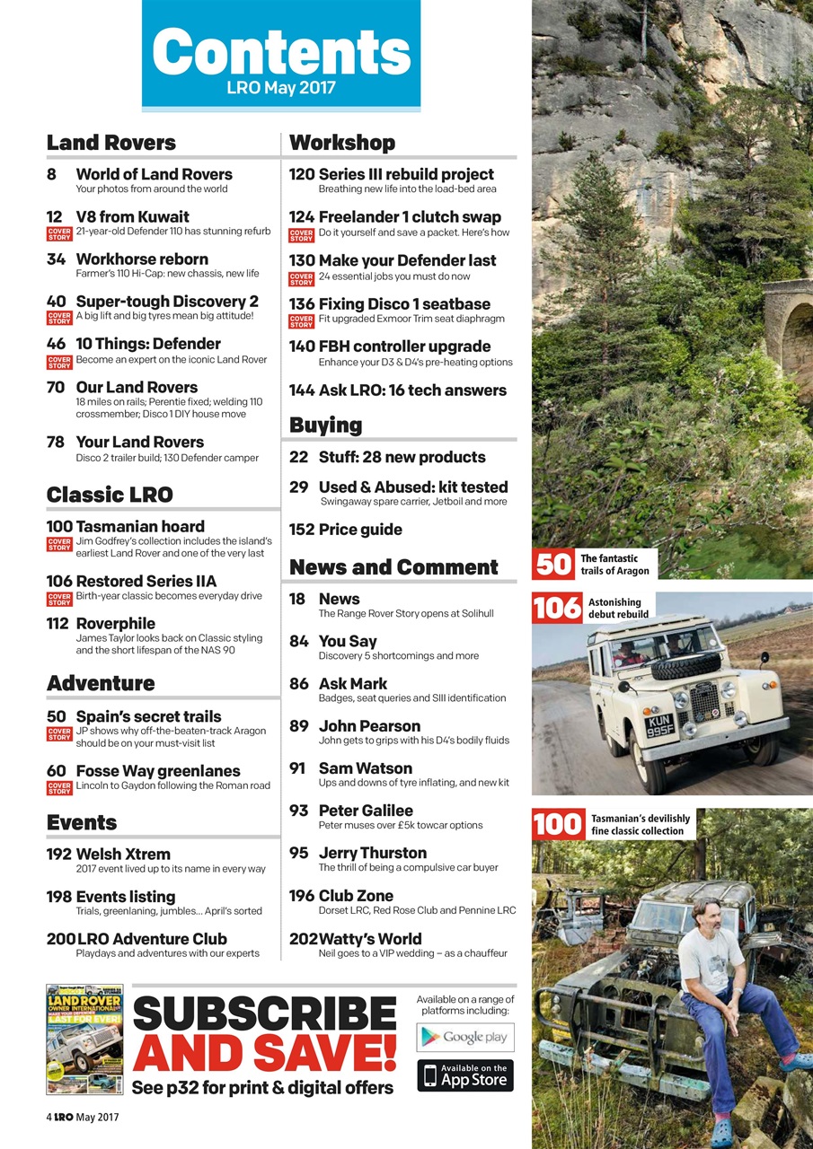 Land Rover Owner Preview Pages