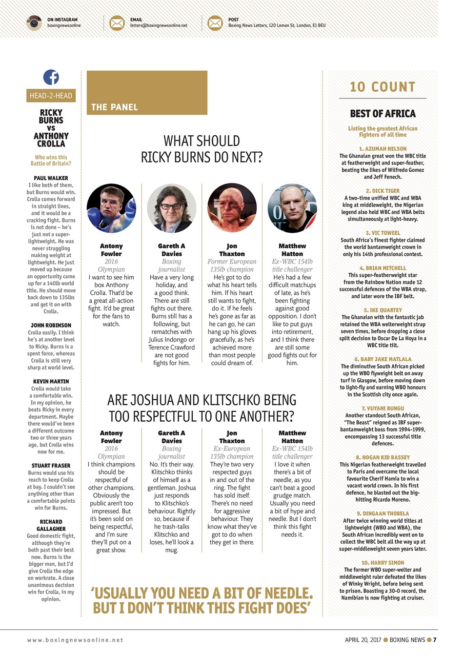 Boxing News Preview Pages