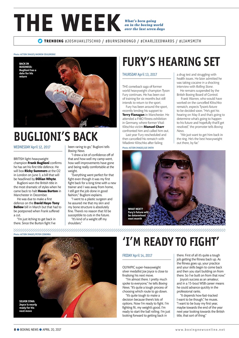Boxing News Preview Pages