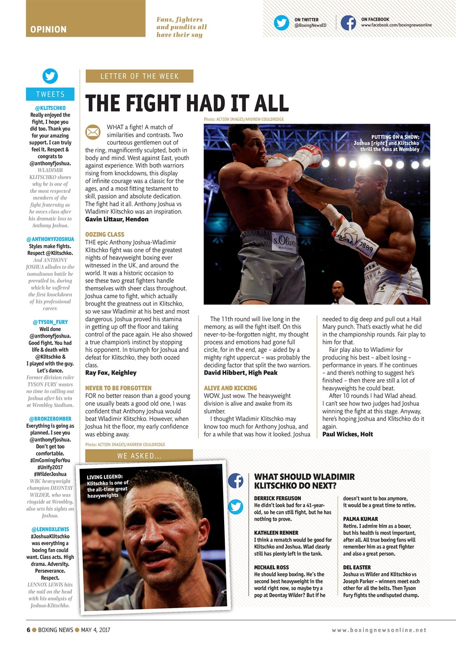 Boxing News Preview Pages