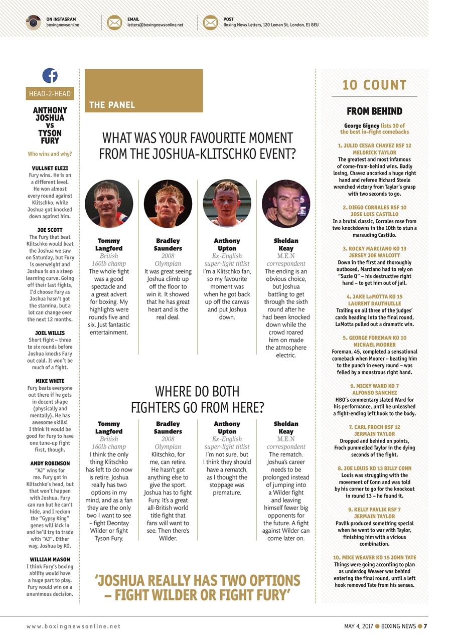 Boxing News Preview Pages