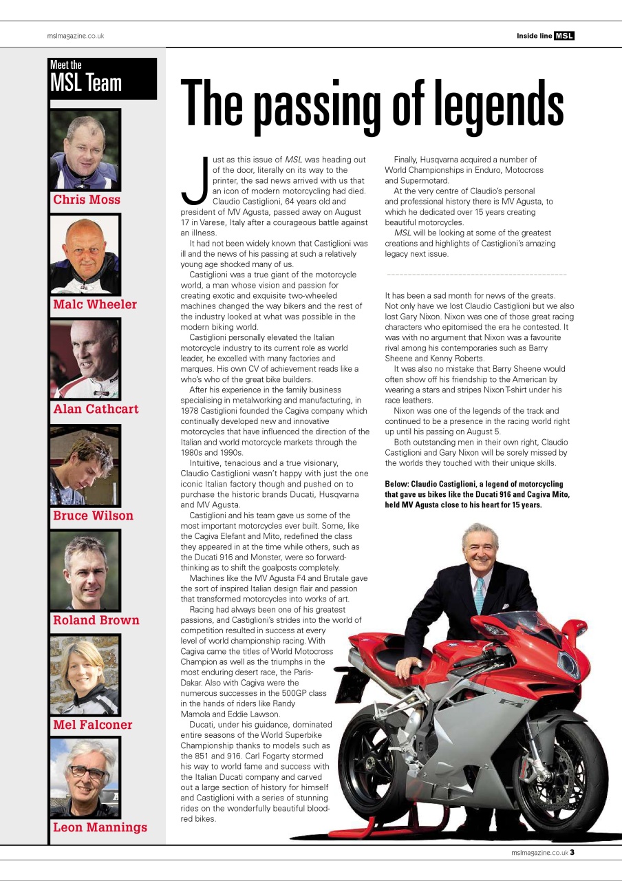Motorcycle Sport & Leisure Preview Pages